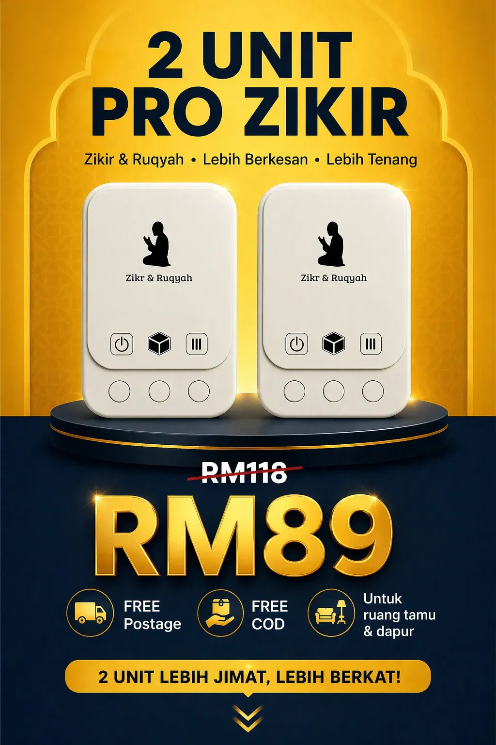 Pakej 2 Unit RM89